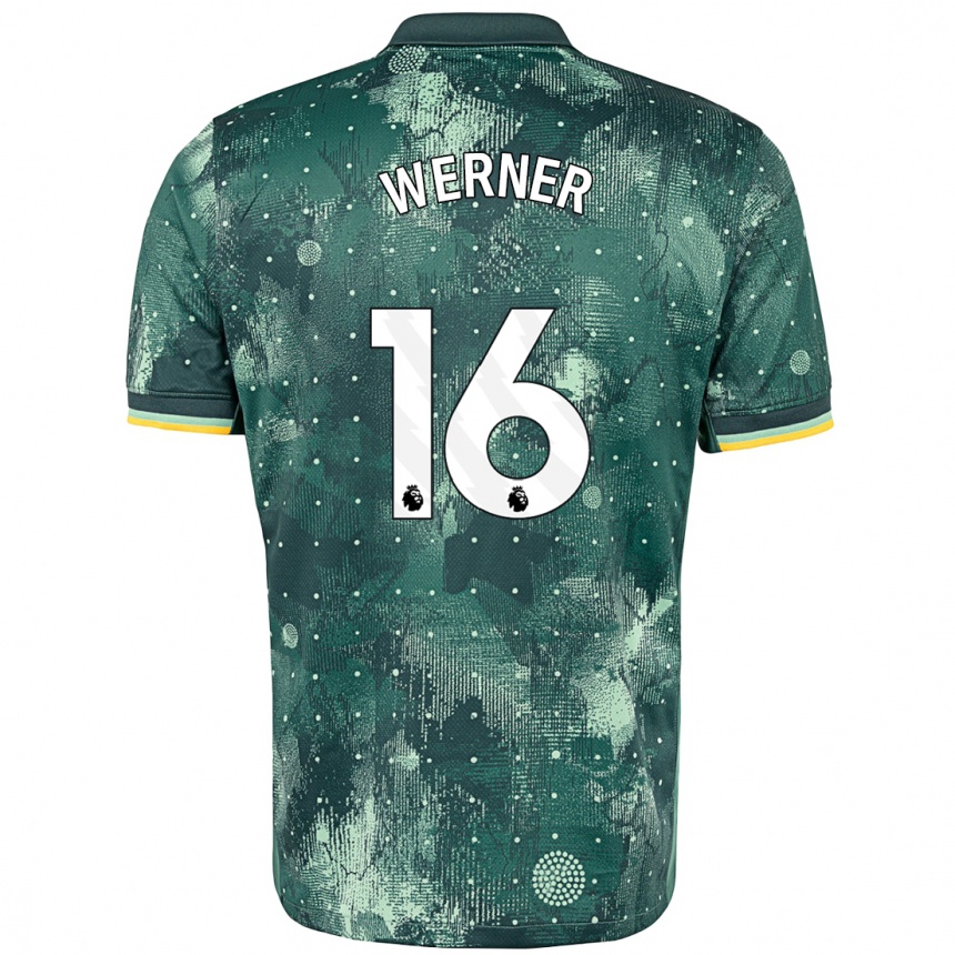 Vaikiškas Timo Werner #16 Mėtų Žalia Trečias Marškinėliai 2024/25 T-Shirt