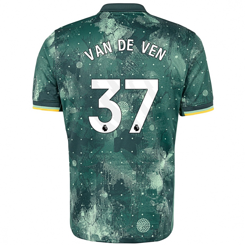 Vaikiškas Micky Van De Ven #37 Mėtų Žalia Trečias Marškinėliai 2024/25 T-Shirt