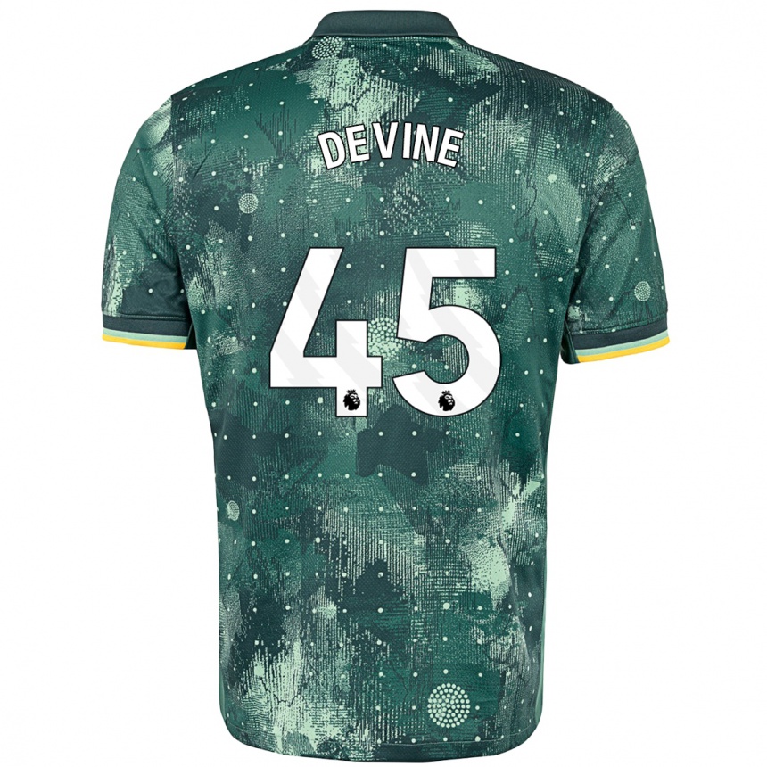 Vaikiškas Alfie Devine #45 Mėtų Žalia Trečias Marškinėliai 2024/25 T-Shirt