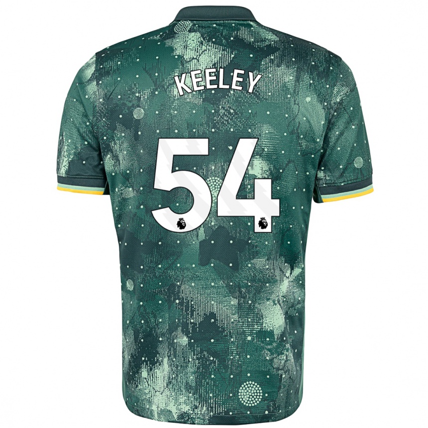 Vaikiškas Josh Keeley #54 Mėtų Žalia Trečias Marškinėliai 2024/25 T-Shirt