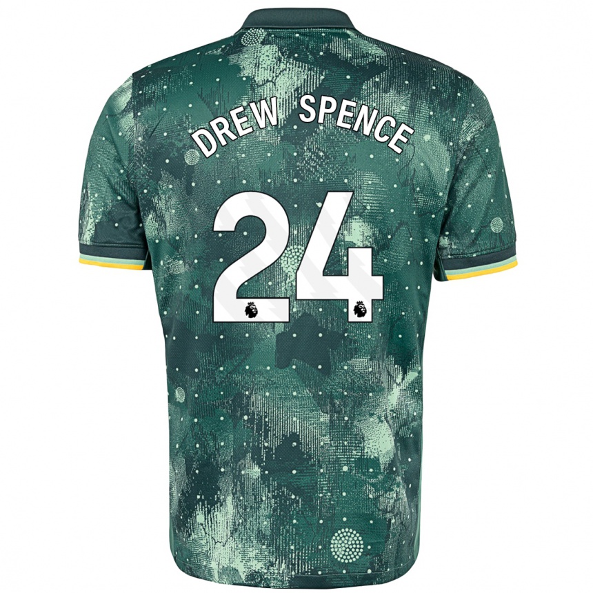 Vaikiškas Drew Spence #24 Mėtų Žalia Trečias Marškinėliai 2024/25 T-Shirt