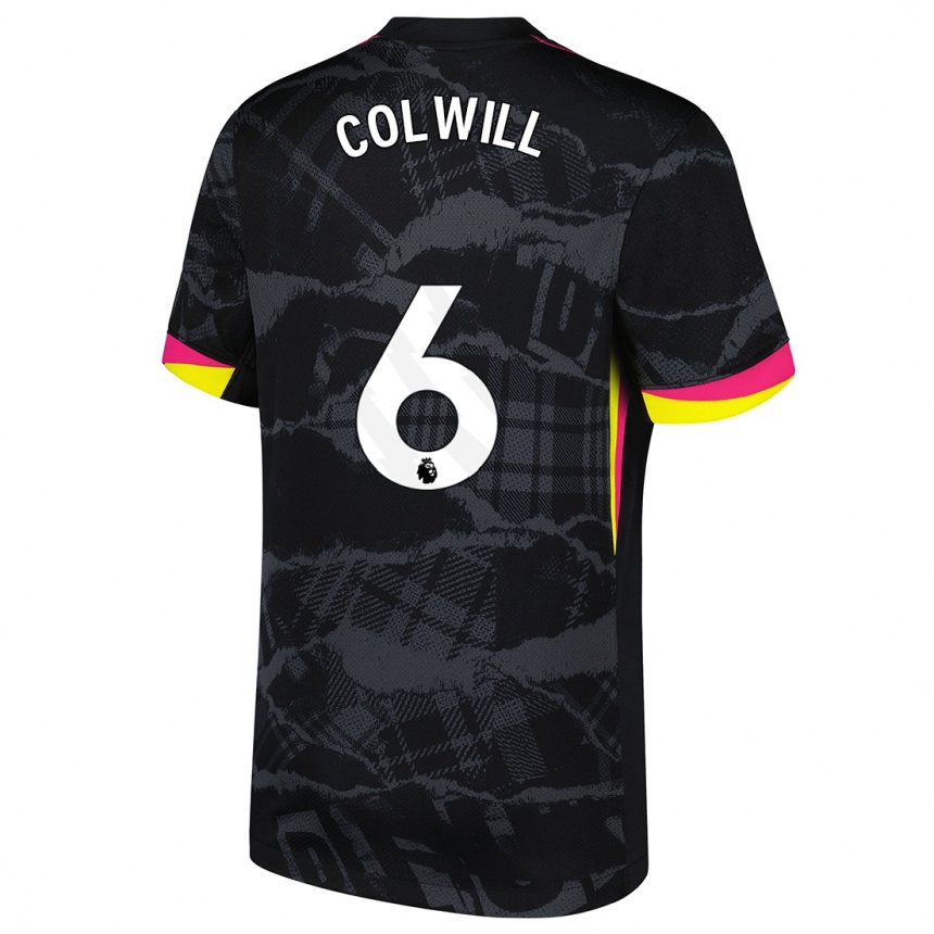 Vaikiškas Levi Colwill #6 Juoda Rožinė Trečias Marškinėliai 2024/25 T-Shirt