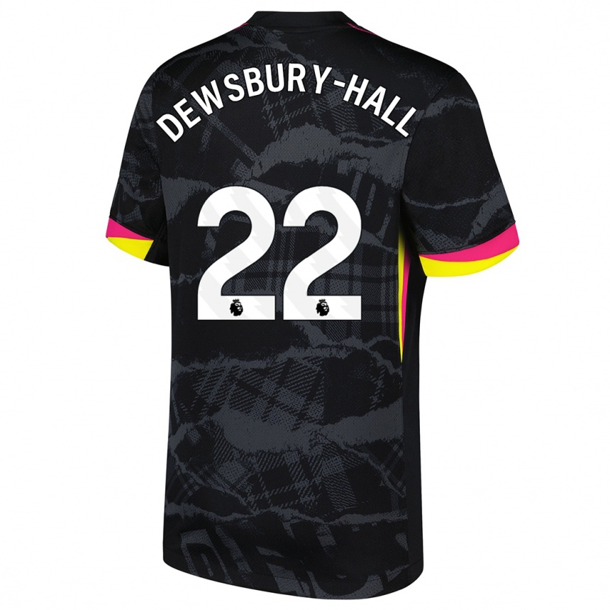 Vaikiškas Kiernan Dewsbury-Hall #22 Juoda Rožinė Trečias Marškinėliai 2024/25 T-Shirt