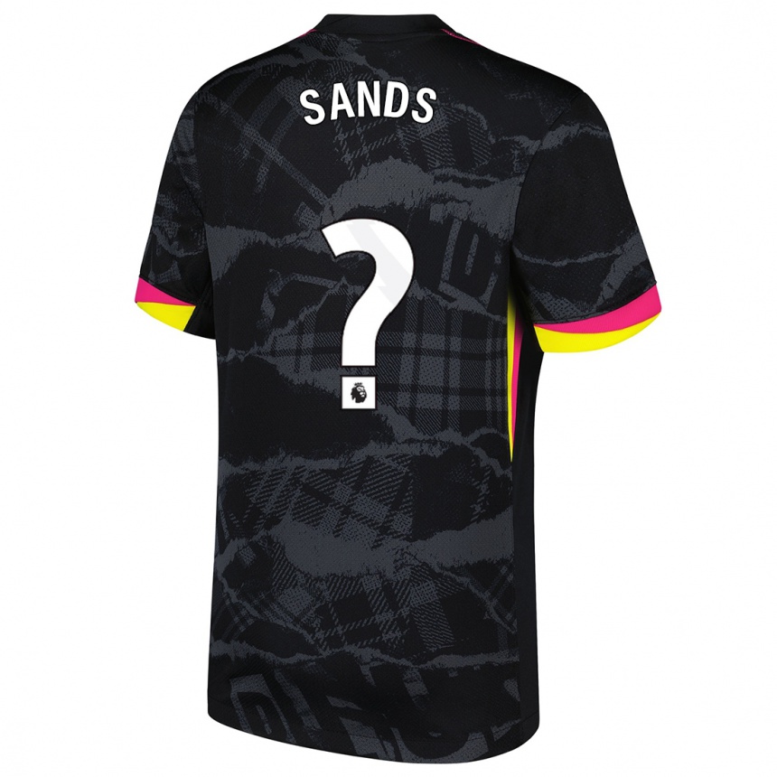 Vaikiškas Hudson Sands #0 Juoda Rožinė Trečias Marškinėliai 2024/25 T-Shirt