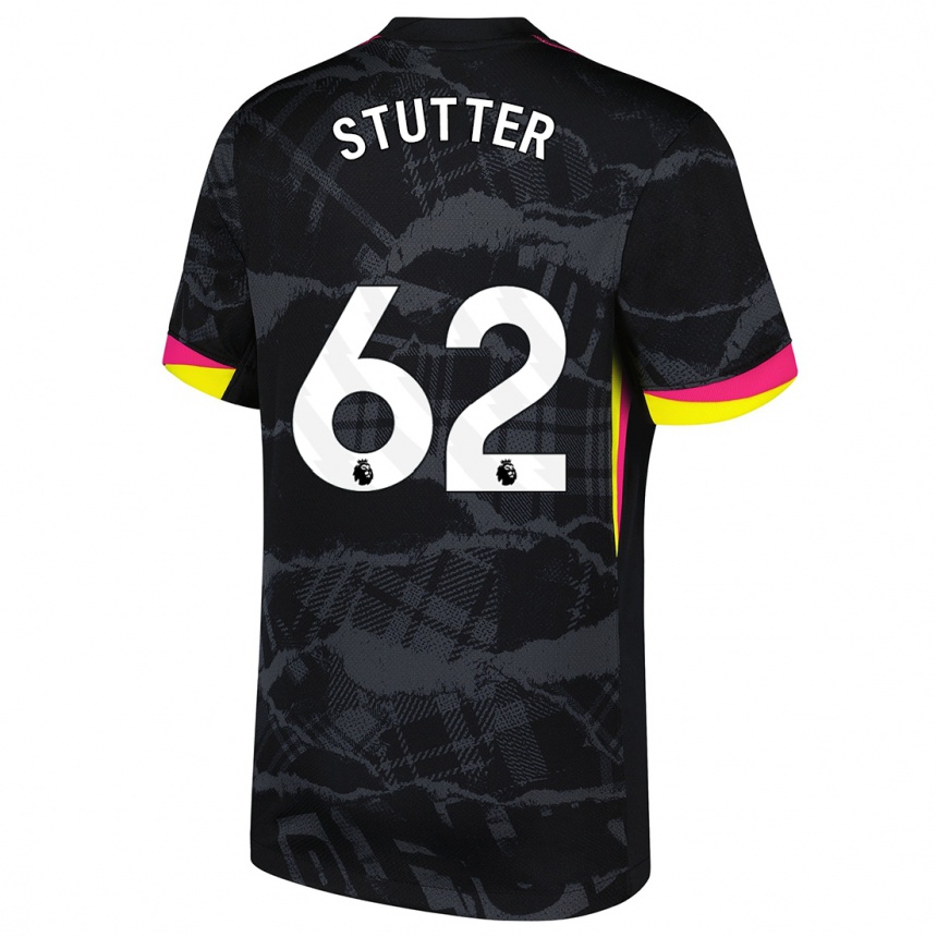 Vaikiškas Ronnie Stutter #62 Juoda Rožinė Trečias Marškinėliai 2024/25 T-Shirt