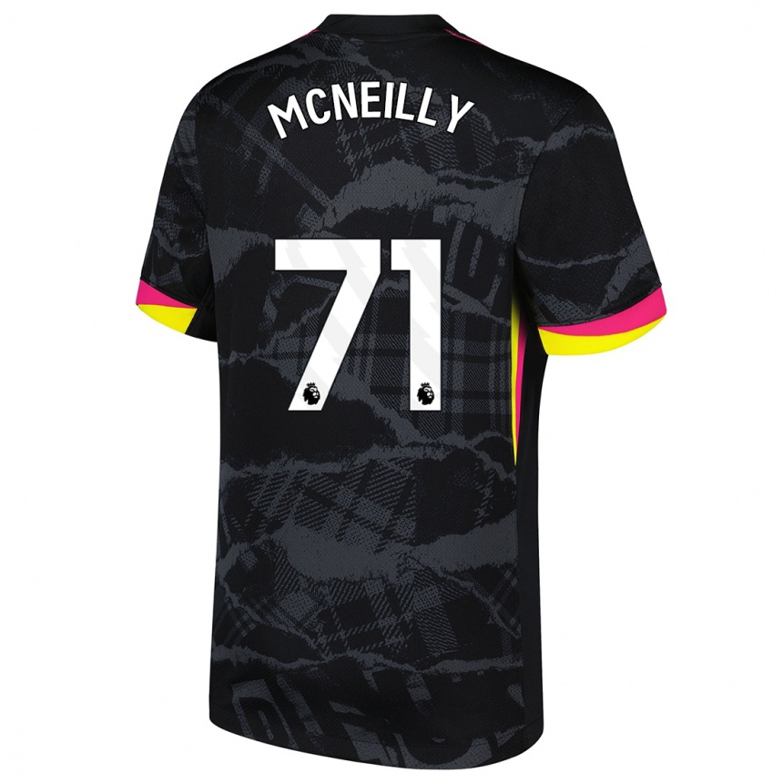 Vaikiškas Donnell Mcneilly #71 Juoda Rožinė Trečias Marškinėliai 2024/25 T-Shirt