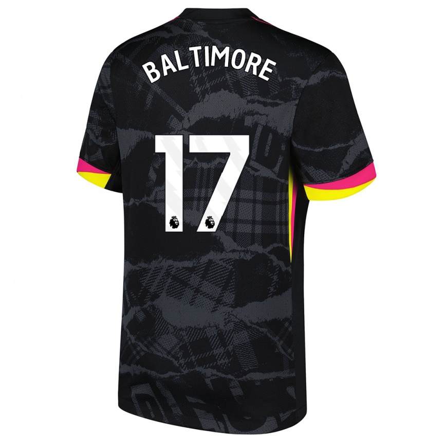 Vaikiškas Sandy Baltimore #17 Juoda Rožinė Trečias Marškinėliai 2024/25 T-Shirt