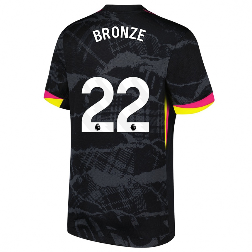 Vaikiškas Lucy Bronze #22 Juoda Rožinė Trečias Marškinėliai 2024/25 T-Shirt