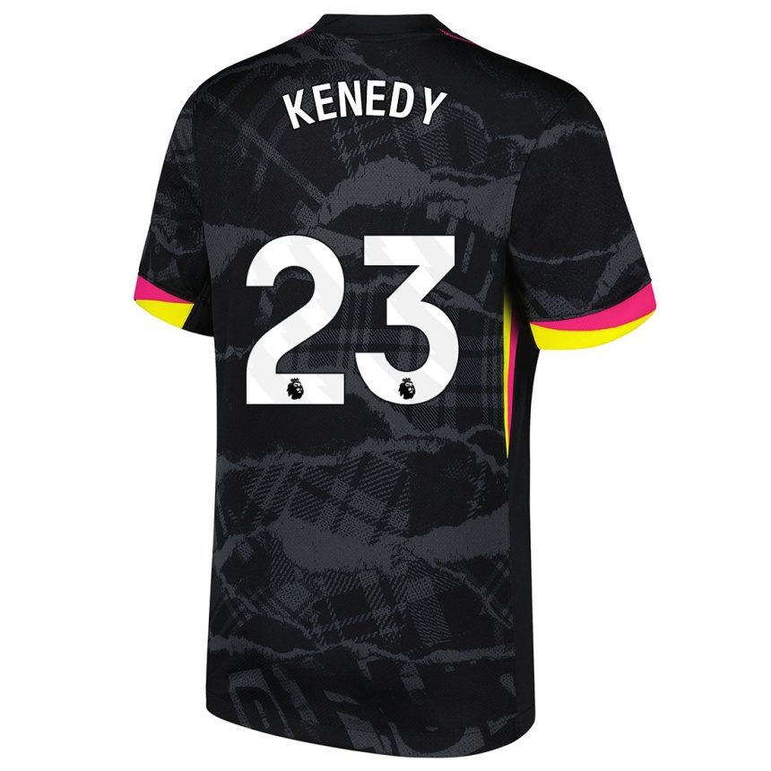 Vaikiškas Robert Kenedy #23 Juoda Rožinė Trečias Marškinėliai 2024/25 T-Shirt