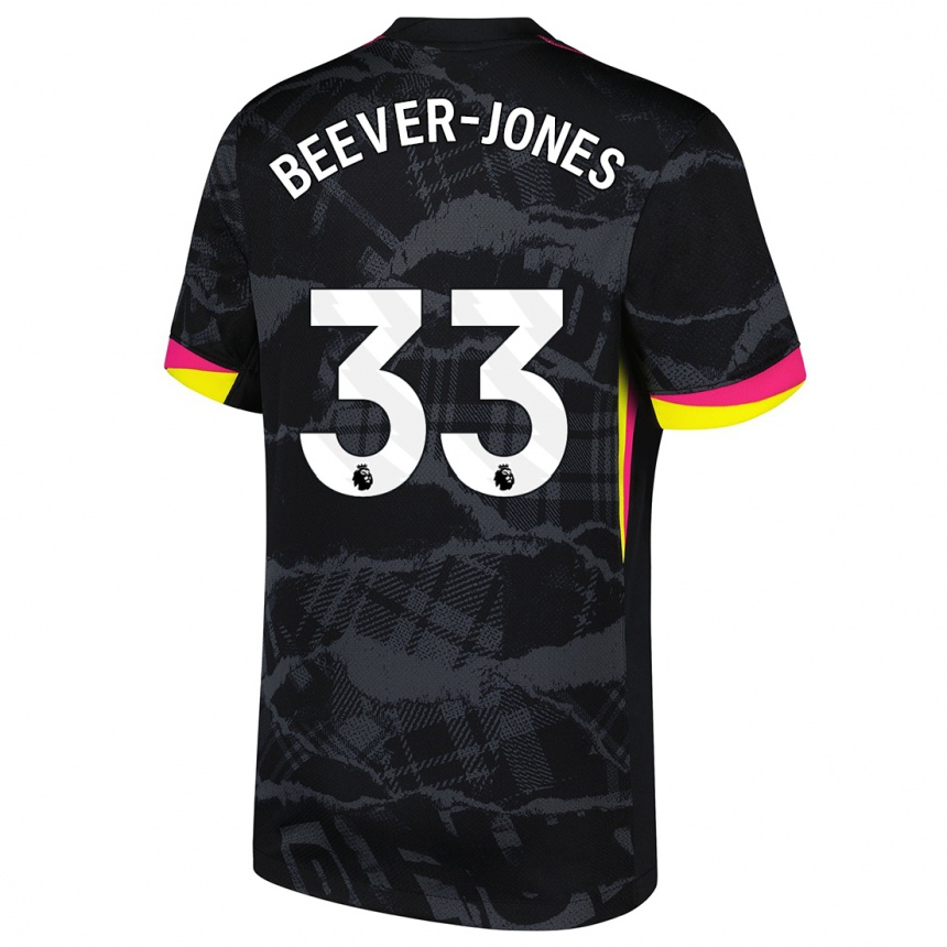 Vaikiškas Aggie Beever-Jones #33 Juoda Rožinė Trečias Marškinėliai 2024/25 T-Shirt