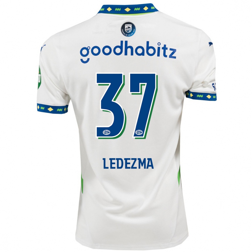 Vaikiškas Richard Ledezma #37 Balta Tamsiai Mėlyna Trečias Marškinėliai 2024/25 T-Shirt