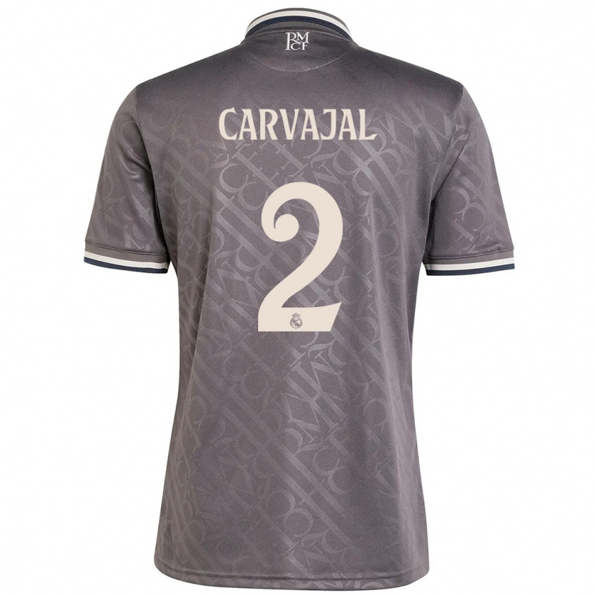 Vaikiškas Daniel Carvajal #2 Anglis Trečias Marškinėliai 2024/25 T-Shirt