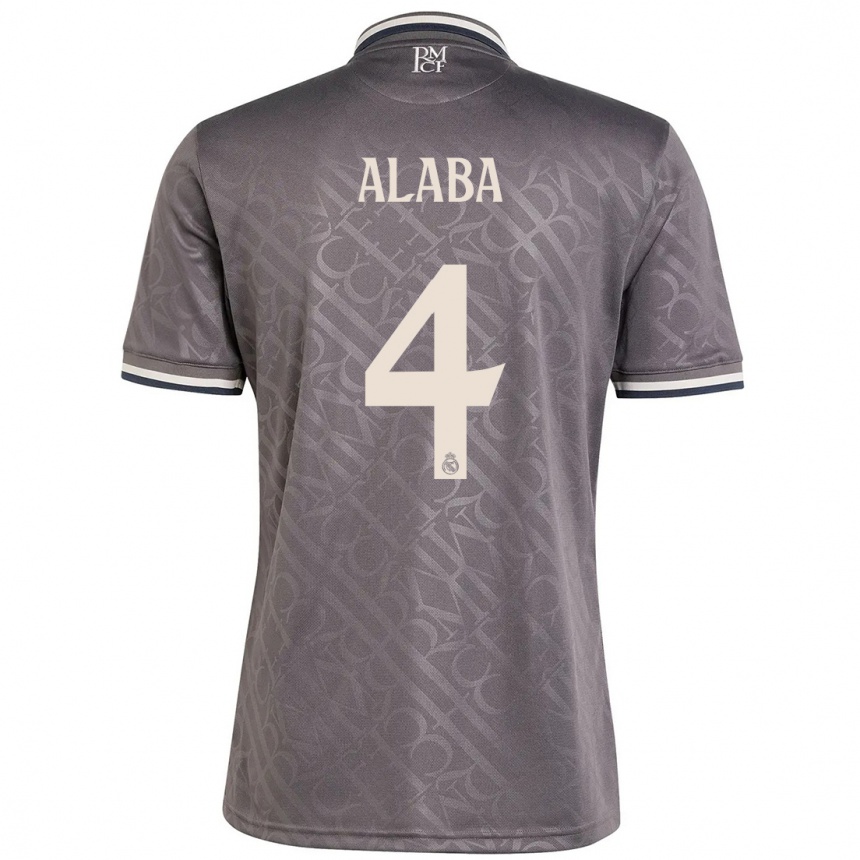 Vaikiškas David Alaba #4 Anglis Trečias Marškinėliai 2024/25 T-Shirt