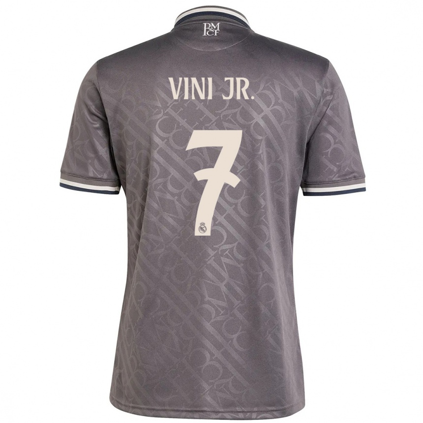 Vaikiškas Vinicius Junior #7 Anglis Trečias Marškinėliai 2024/25 T-Shirt