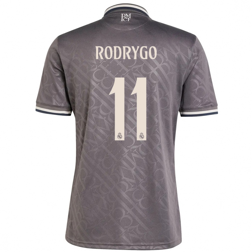 Vaikiškas Rodrygo #11 Anglis Trečias Marškinėliai 2024/25 T-Shirt