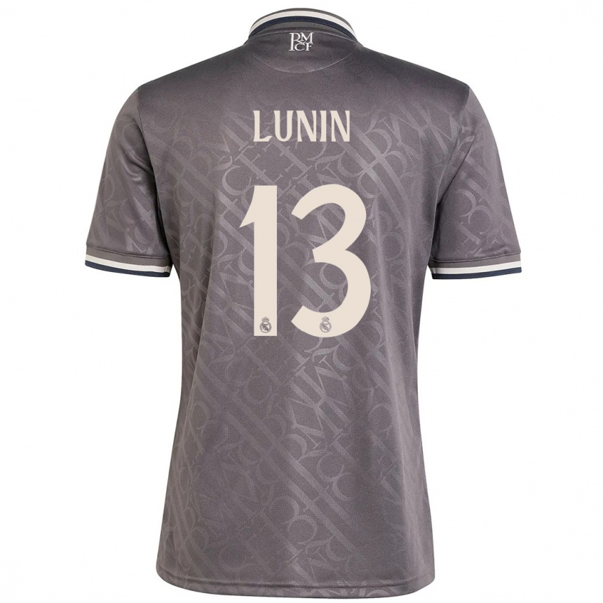 Vaikiškas Andriy Lunin #13 Anglis Trečias Marškinėliai 2024/25 T-Shirt