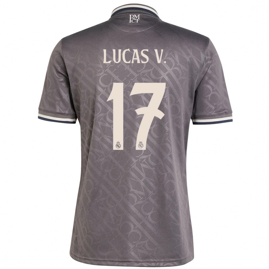 Vaikiškas Lucas Vazquez #17 Anglis Trečias Marškinėliai 2024/25 T-Shirt