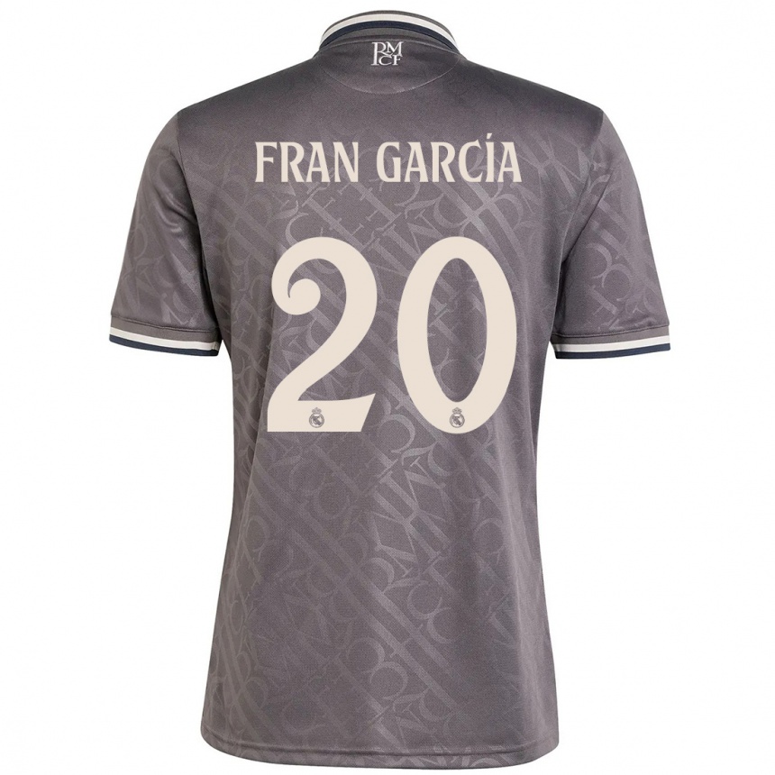 Vaikiškas Fran García #20 Anglis Trečias Marškinėliai 2024/25 T-Shirt