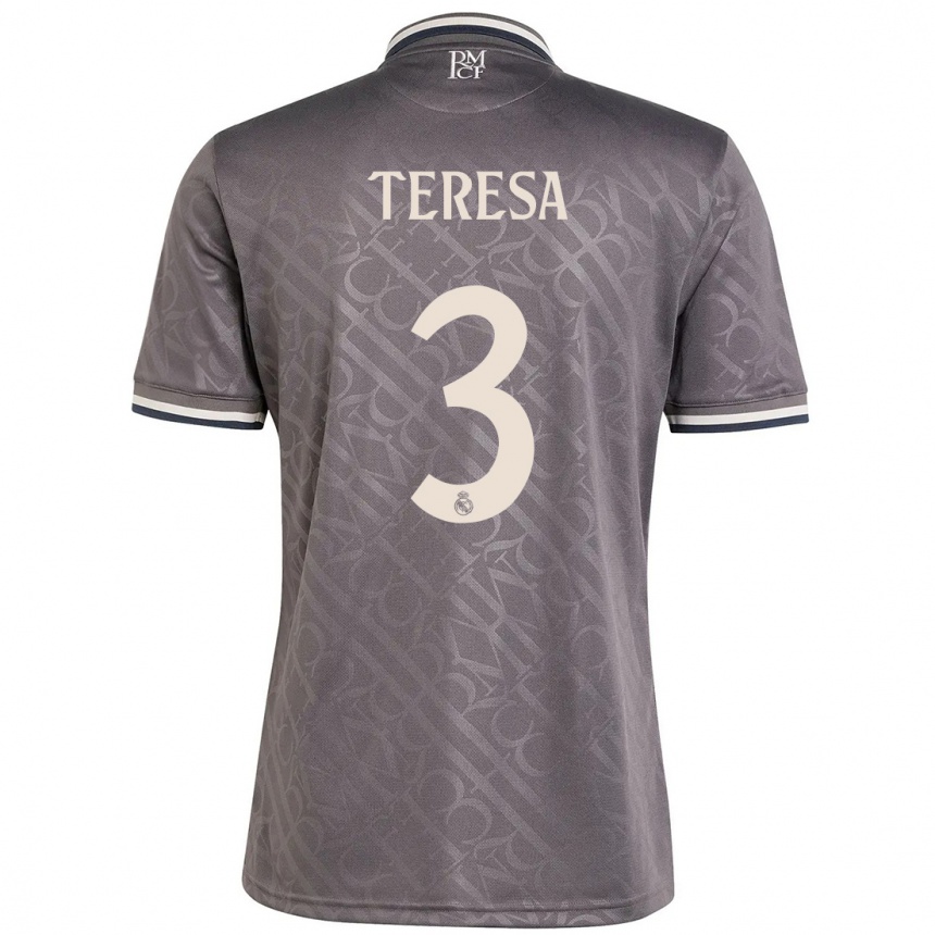 Vaikiškas Teresa Abelleira #3 Anglis Trečias Marškinėliai 2024/25 T-Shirt