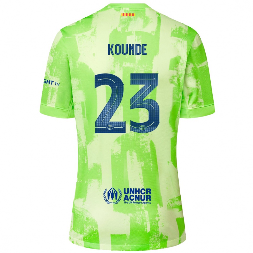 Vaikiškas Jules Kounde #23 Kalkių Trečias Marškinėliai 2024/25 T-Shirt