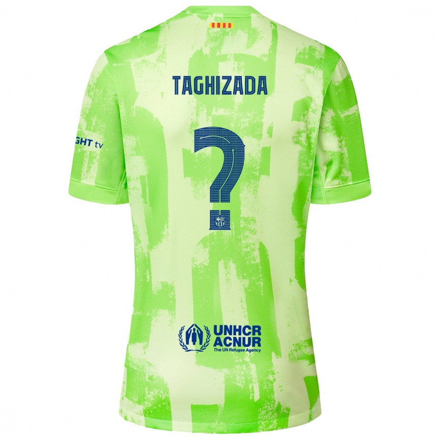 Vaikiškas Eldar Taghizada #0 Kalkių Trečias Marškinėliai 2024/25 T-Shirt