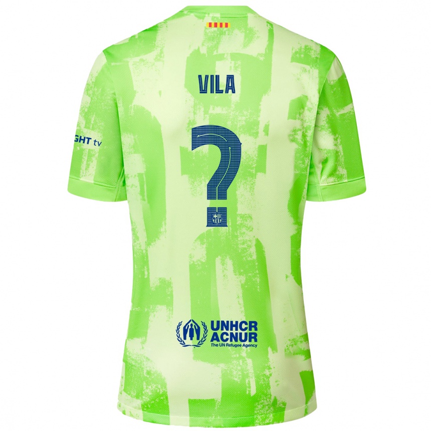 Vaikiškas Manu Vila #0 Kalkių Trečias Marškinėliai 2024/25 T-Shirt