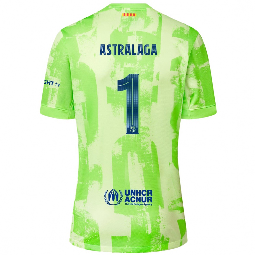 Vaikiškas Ander Astralaga #1 Kalkių Trečias Marškinėliai 2024/25 T-Shirt