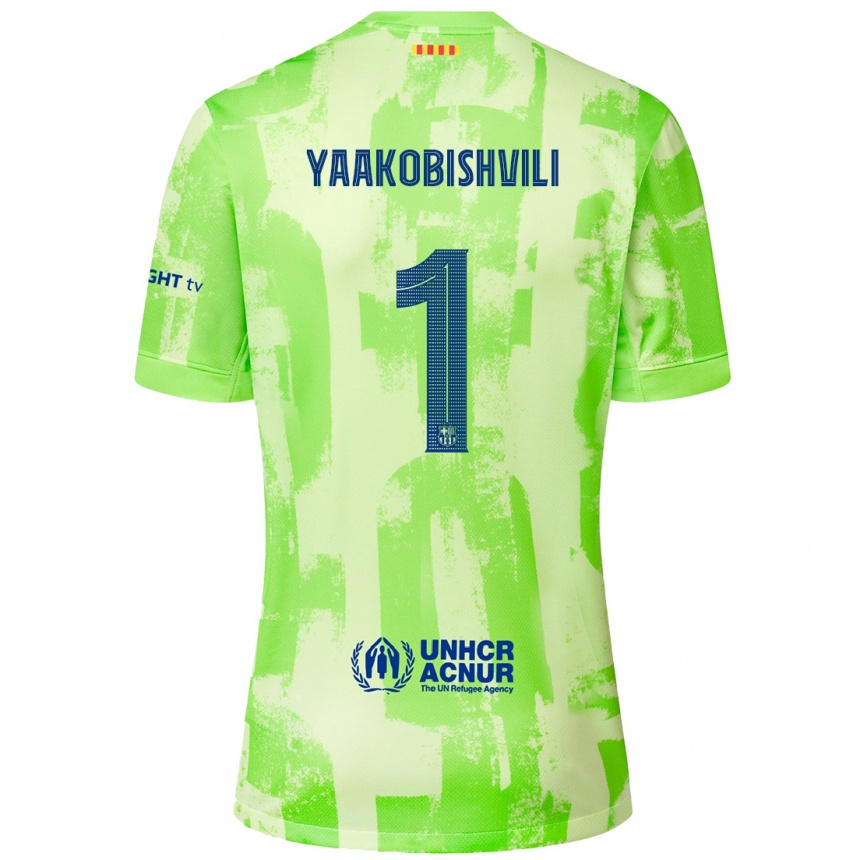 Vaikiškas Áron Yaakobishvili #1 Kalkių Trečias Marškinėliai 2024/25 T-Shirt