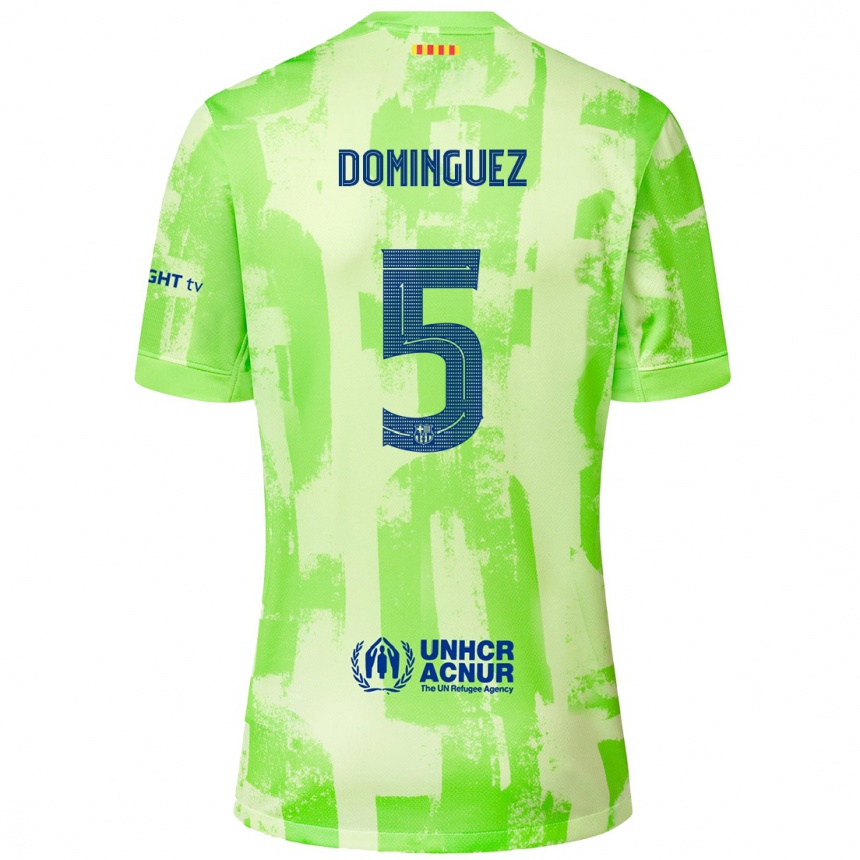 Vaikiškas Sergi Dominguez #5 Kalkių Trečias Marškinėliai 2024/25 T-Shirt