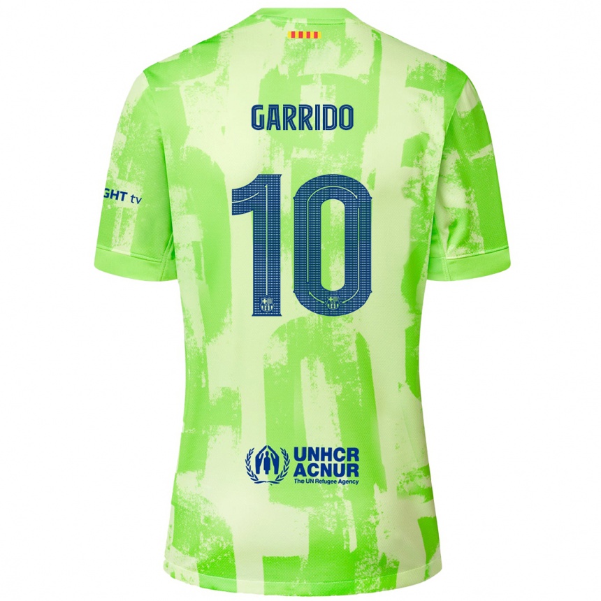 Vaikiškas Aleix Garrido #10 Kalkių Trečias Marškinėliai 2024/25 T-Shirt