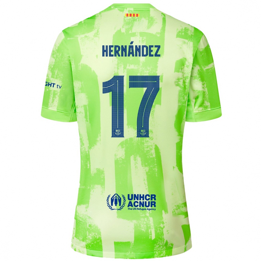 Vaikiškas Juan Hernández #17 Kalkių Trečias Marškinėliai 2024/25 T-Shirt