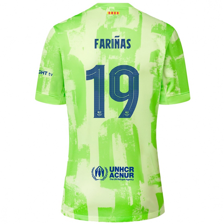 Vaikiškas Brian Fariñas #19 Kalkių Trečias Marškinėliai 2024/25 T-Shirt