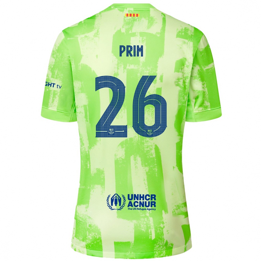 Vaikiškas Pau Prim #26 Kalkių Trečias Marškinėliai 2024/25 T-Shirt