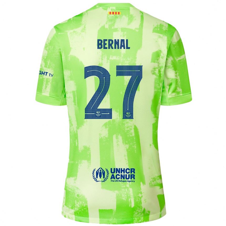 Vaikiškas Marc Bernal #27 Kalkių Trečias Marškinėliai 2024/25 T-Shirt