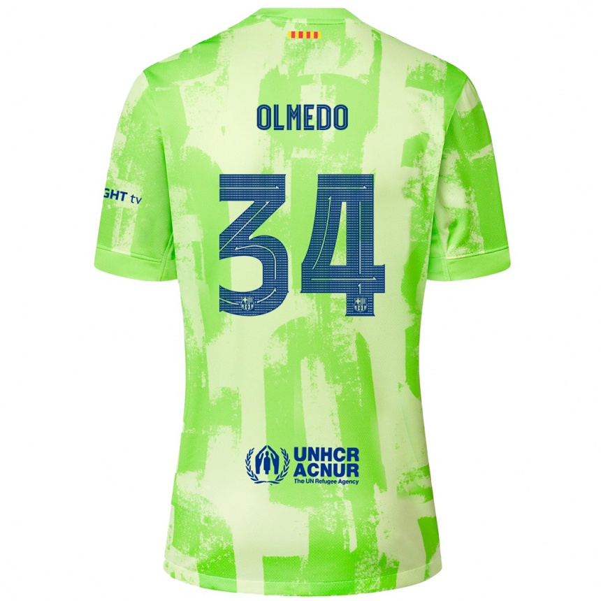 Vaikiškas Alexis Olmedo #34 Kalkių Trečias Marškinėliai 2024/25 T-Shirt