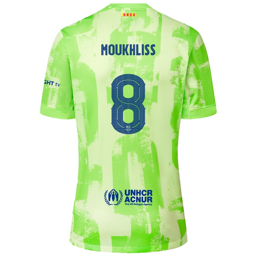 Vaikiškas Moha Moukhliss #8 Kalkių Trečias Marškinėliai 2024/25 T-Shirt