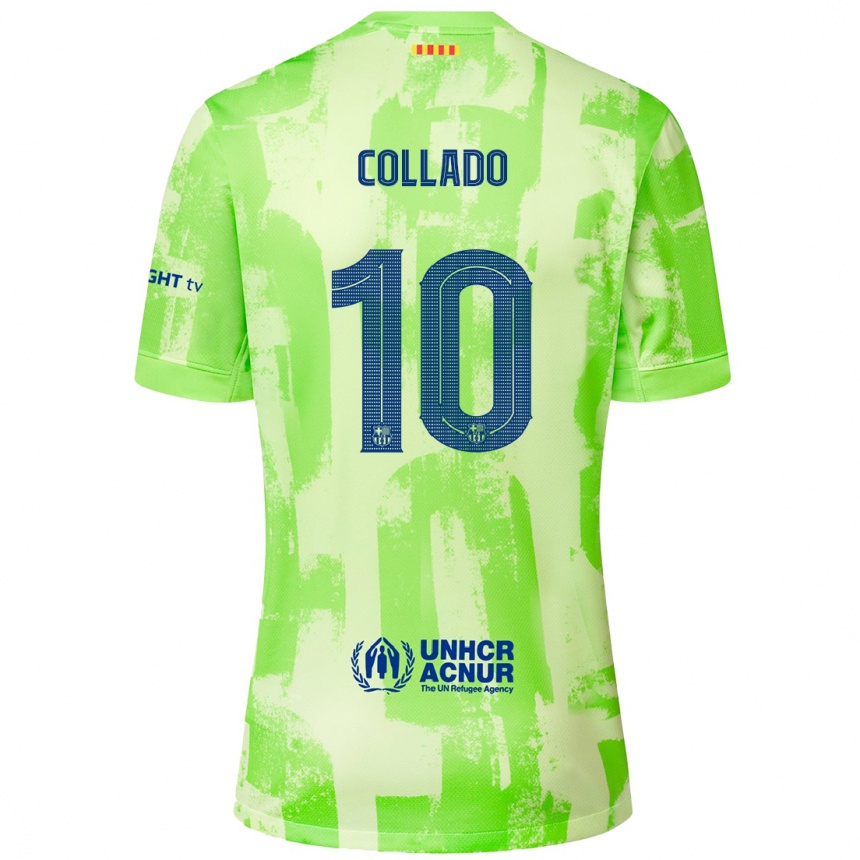 Vaikiškas Alex Collado #10 Kalkių Trečias Marškinėliai 2024/25 T-Shirt