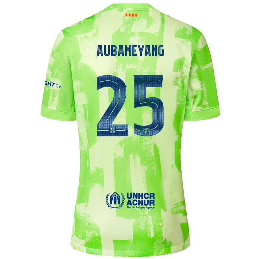 Vaikiškas Pierre Emerick Aubameyang #25 Kalkių Trečias Marškinėliai 2024/25 T-Shirt