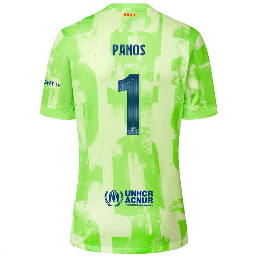 Vaikiškas Sandra Panos #1 Kalkių Trečias Marškinėliai 2024/25 T-Shirt