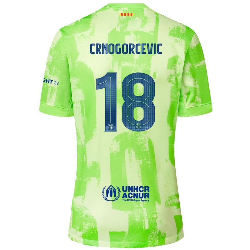 Vaikiškas Ana-Maria Crnogorcevic #18 Kalkių Trečias Marškinėliai 2024/25 T-Shirt