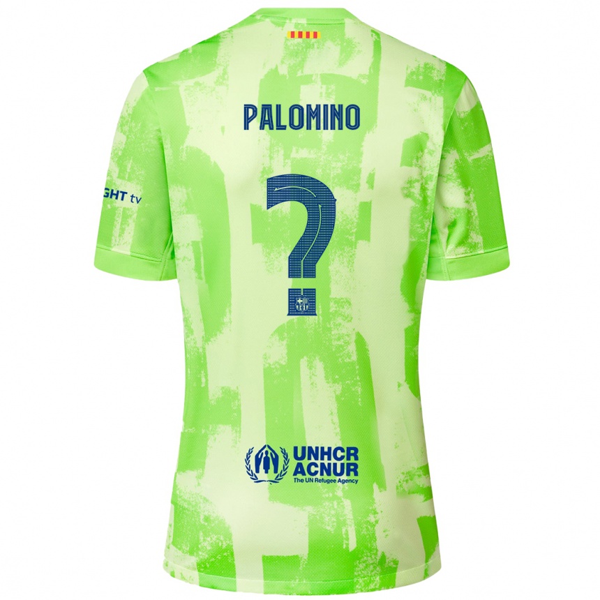 Vaikiškas Oriol Palomino #0 Kalkių Trečias Marškinėliai 2024/25 T-Shirt