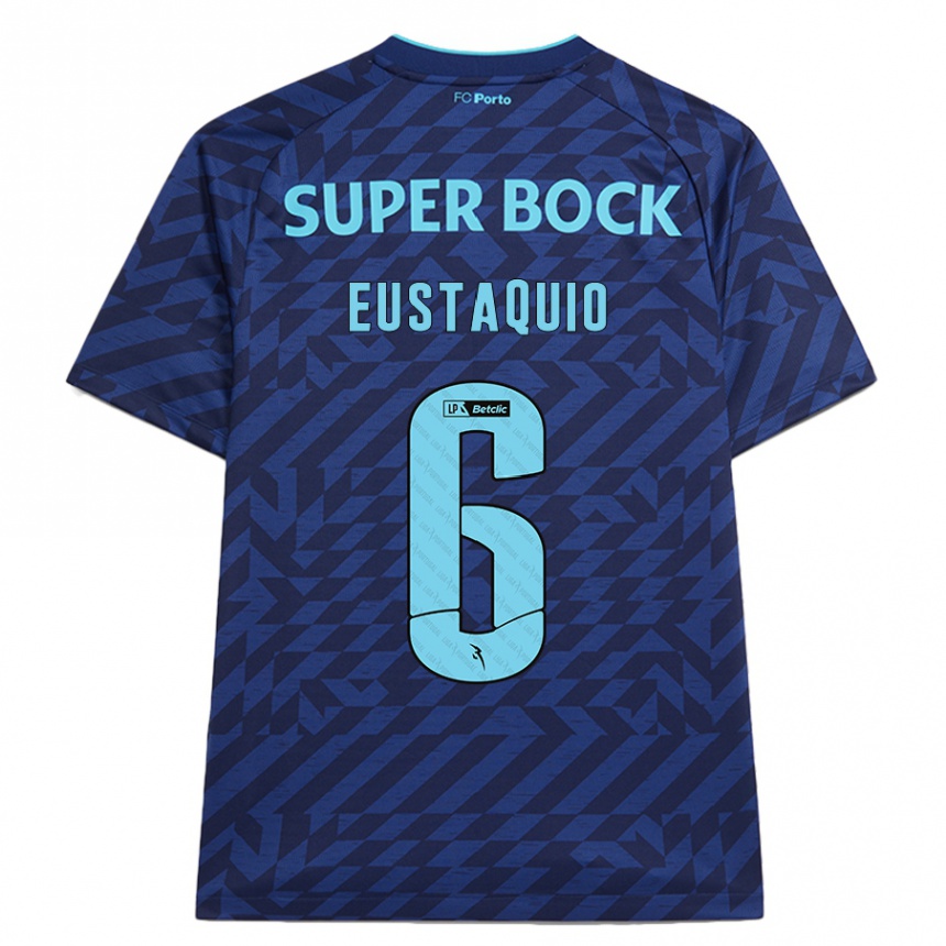 Vaikiškas Stephen Eustaquio #6 Tamsiai Mėlyna Trečias Marškinėliai 2024/25 T-Shirt