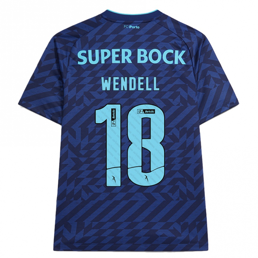 Vaikiškas Wendell #18 Tamsiai Mėlyna Trečias Marškinėliai 2024/25 T-Shirt