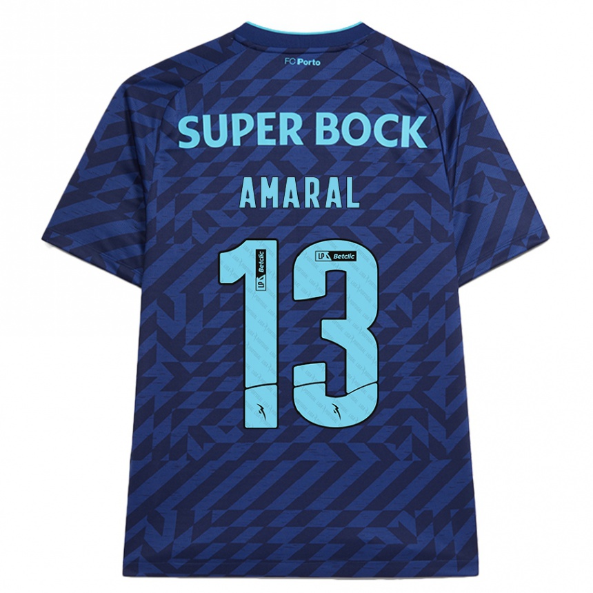 Vaikiškas Fábio Amaral #13 Tamsiai Mėlyna Trečias Marškinėliai 2024/25 T-Shirt