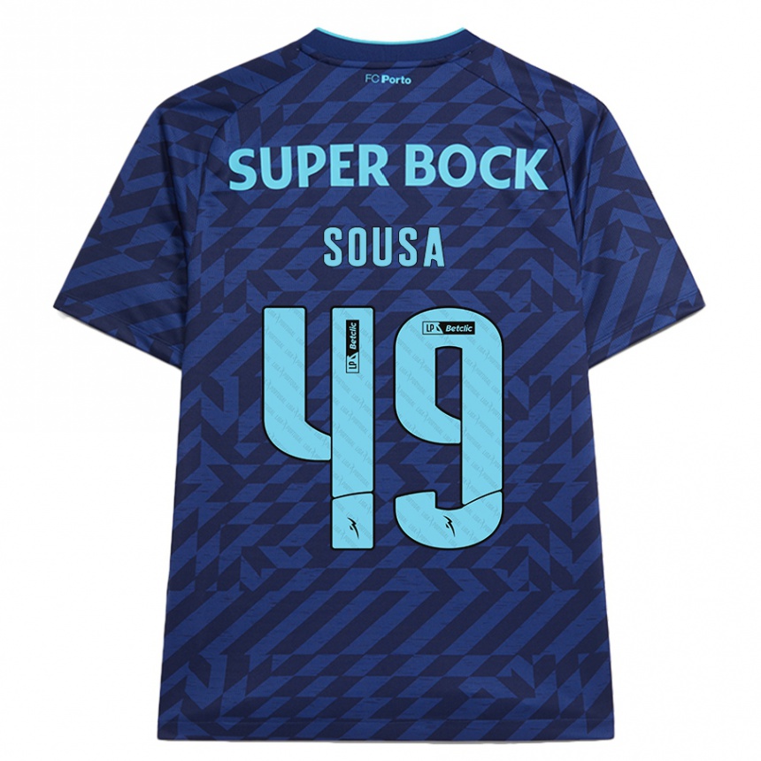 Vaikiškas Gonçalo Sousa #49 Tamsiai Mėlyna Trečias Marškinėliai 2024/25 T-Shirt