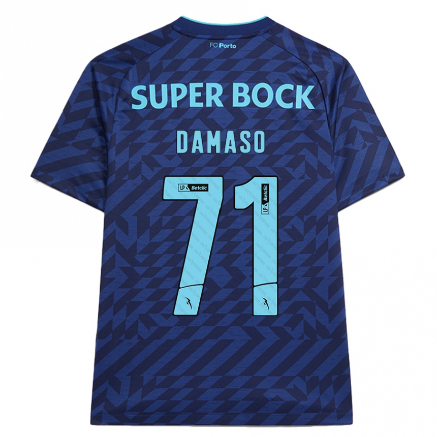 Vaikiškas Nico Damaso #71 Tamsiai Mėlyna Trečias Marškinėliai 2024/25 T-Shirt