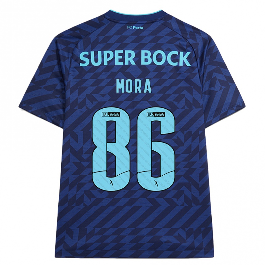 Vaikiškas Rodrigo Mora #86 Tamsiai Mėlyna Trečias Marškinėliai 2024/25 T-Shirt