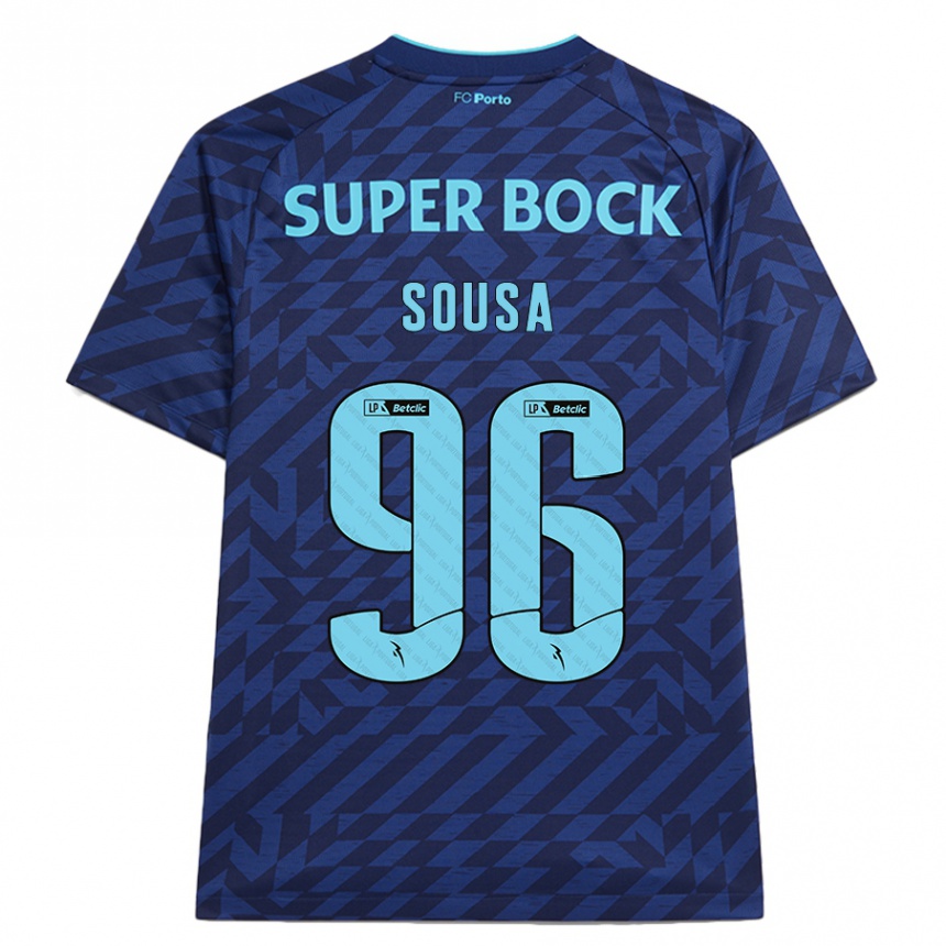 Vaikiškas Filipe Sousa #96 Tamsiai Mėlyna Trečias Marškinėliai 2024/25 T-Shirt