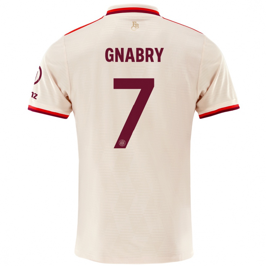 Vaikiškas Serge Gnabry #7 Linai Trečias Marškinėliai 2024/25 T-Shirt