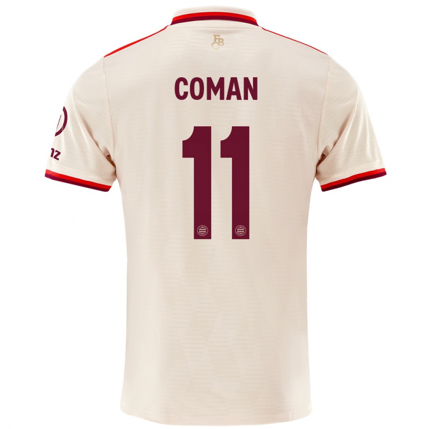 Vaikiškas Kingsley Coman #11 Linai Trečias Marškinėliai 2024/25 T-Shirt